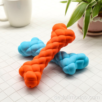 Blaues Gummi-Hundekauspielzeug